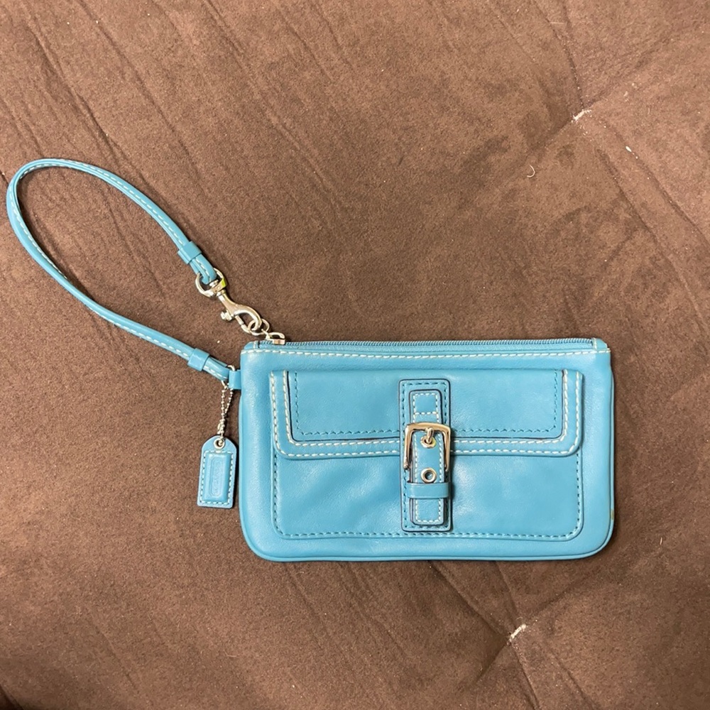 Coach Wristlet with Buckle on front